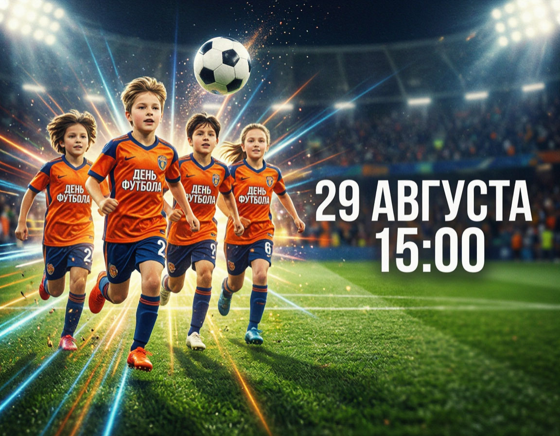 29 августа в 15:00 — День футбола на стадионе «Софи Лэнд»