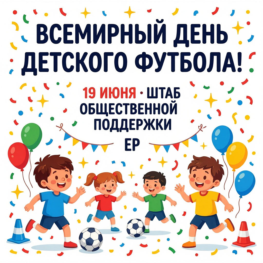 19 июня - Всемирный день детского футбола